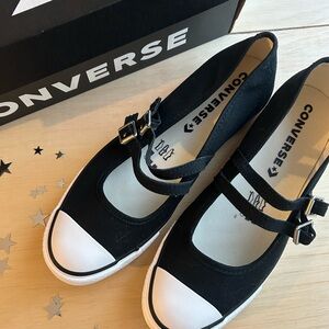 Limited Edition Women’s Black Mary Jane Converse Shoes